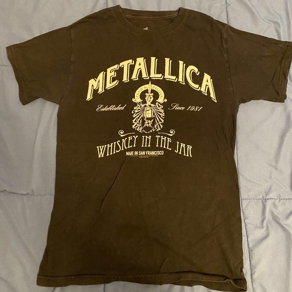 Metallica Whiskey in the Jar Short Sleeve Band T-Shirt - Picture 1 of 2